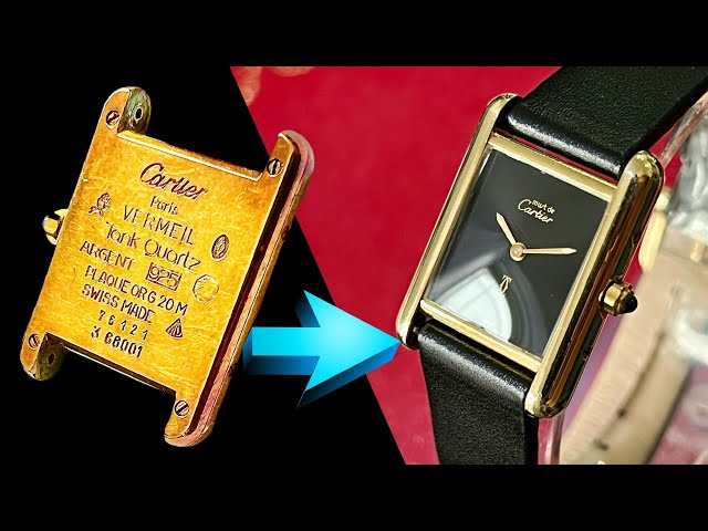 Restoring A Cartier Watch With A $4 Stone, Baking Soda & Elbow Grease!