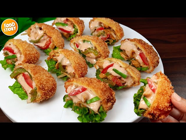 Malai Chicken Bread Pocket || Iftar Special Recipe || Ramadan 2023 Recipes