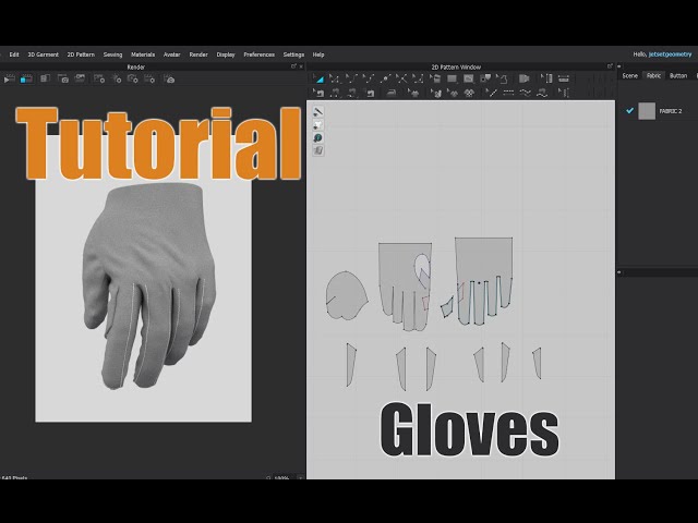 Gloves - Marvelous Designer/Clo3d Tutorial