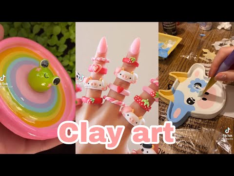 Clay compilation 🌴🌕💐💫🪐|Tube tok