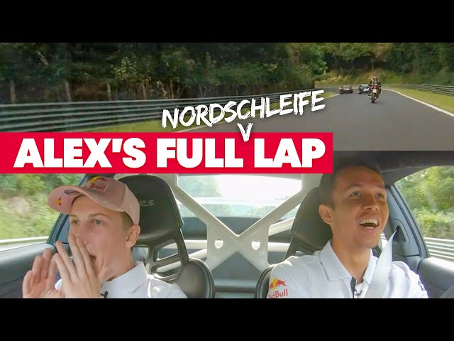 Alex Albon's Nordschleife Hot Lap With Liam Lawson In the Passenger Seat