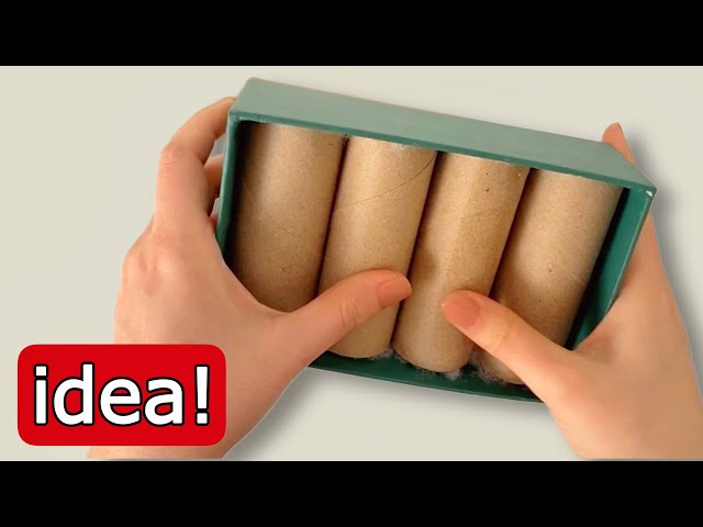 Original and Creative Idea with Cardboard Rolls! ♻️