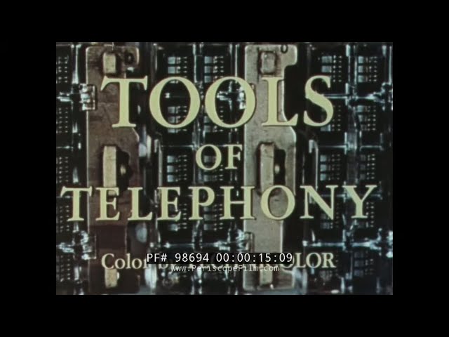 "TOOLS OF TELEPHONY" 1956 WESTERN ELECTRIC TELEPHONE SYSTEM PROMO FILM   BELL SYSTEM 98694