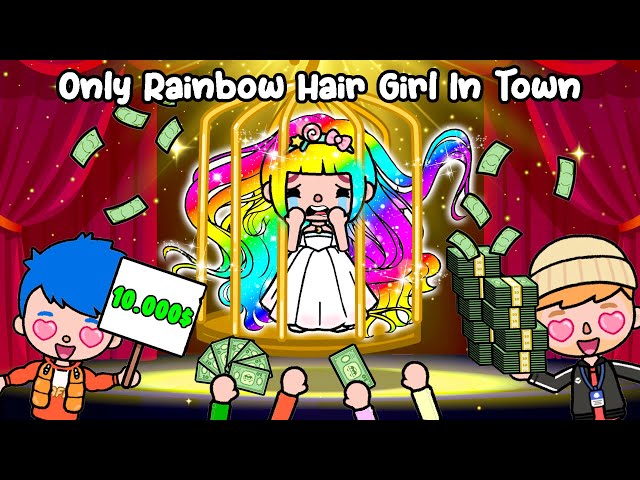 I'm The Only Rainbow Hair Girl In Town! 🌈👧✨ Rainbow Story Compilation | Sad Story | Toca Life World