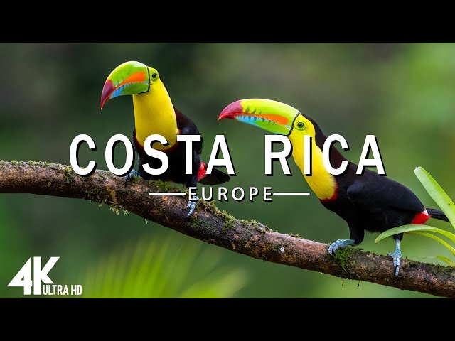 FLYING OVER COSTA RICA (4K UHD) - Relaxing Music Along With Beautiful Nature Videos - 4K Video HD