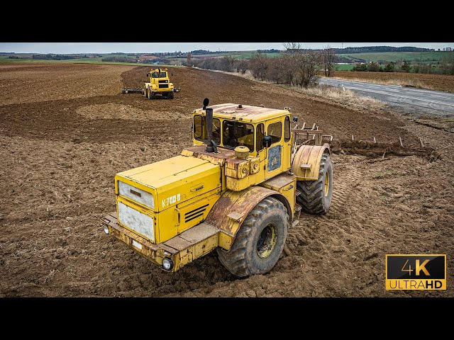 2 Kirovets K700-A - Ackergiganten bei der Bodenbearbeitung 2023 - SOUND ▶ Agriculture Germanyy