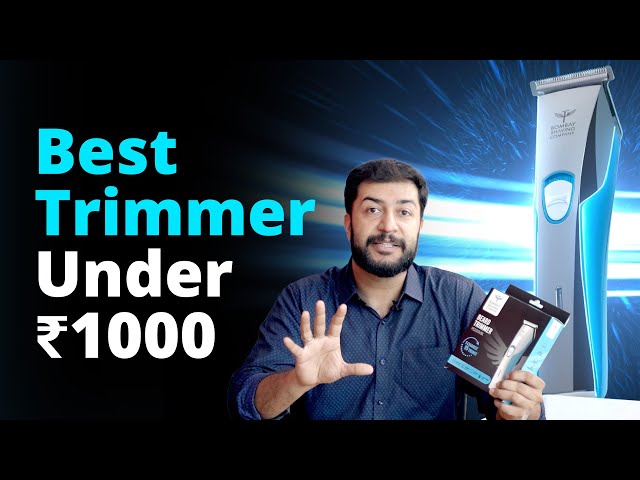Best Trimmer For Men Under ₹1000 | Bombay Shaving Company Trimmer - Unboxing and Review