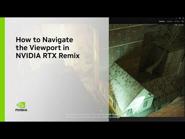 How to Navigate the Viewport in NVIDIA RTX Remix