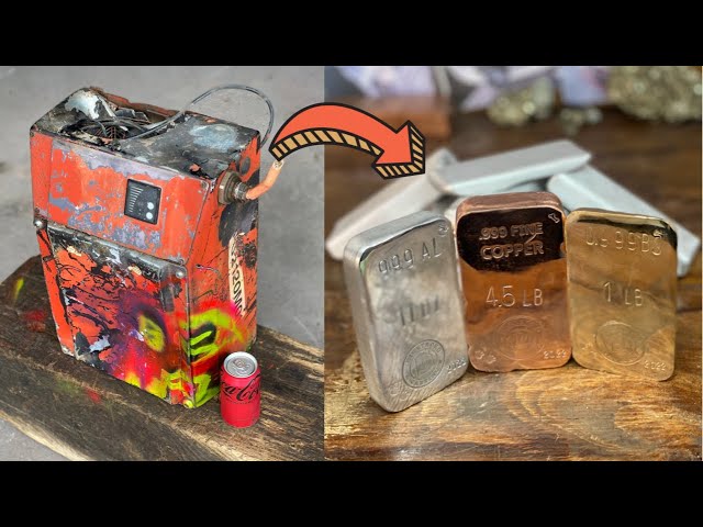 Scrap Yard Salvage - BigStackD Bullion Bars - Trash To Treasure - ASMR Metal Melting - Bulk Bars