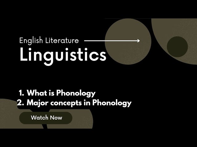What is Phonology & Major Concepts in Phonology Urdu Hindi