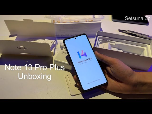 Redmi Note 13 Pro Plus White Unboxing and set up