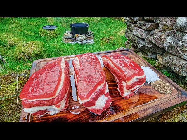 Beef Short Ribs cooked for hours🔥🔥 ASMR style! Relaxing cooking in the nature