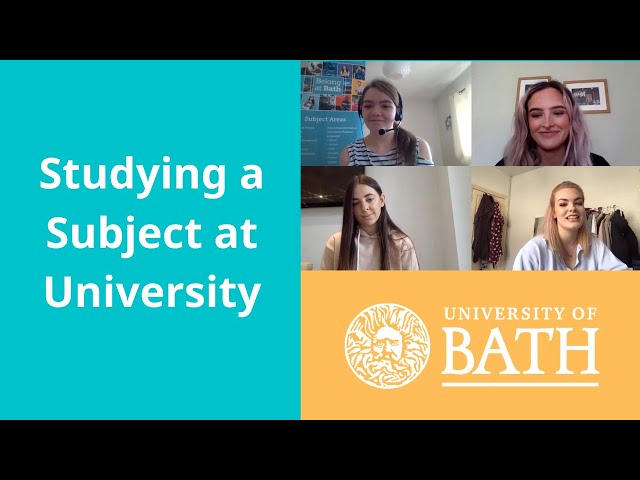 Studying a subject at university - University Chats