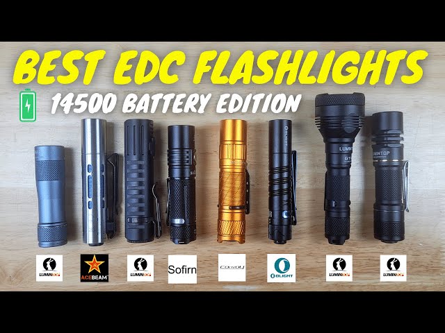 8 Incredible EDC Flashlights powered by 14500s 🔋 (Lumintop vs Acebeam Sofirn vs Convoy vs Olight)