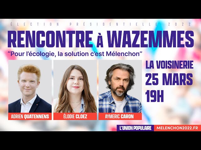 🔴 EN DIRECT - LILLE-WAZEMMES Réunion publique avec Adrien Quatennens, Elodie Cloez et Aymeric Caron