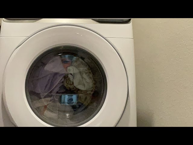 Samsung 4.5 cu.ft washing machine full quick wash cycle.