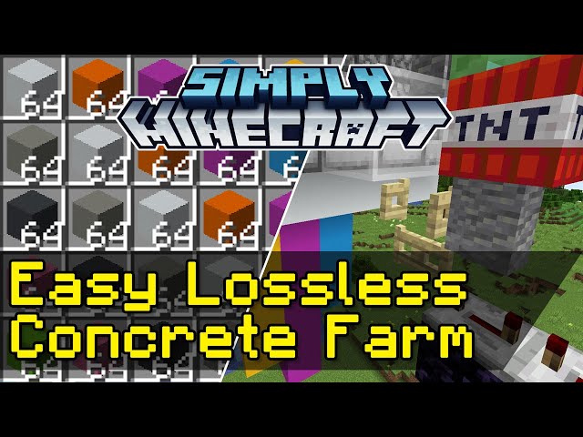 Easy Lossless Concrete Farms Tutorial | Simply Minecraft (Java Edition 1.17/1.18)