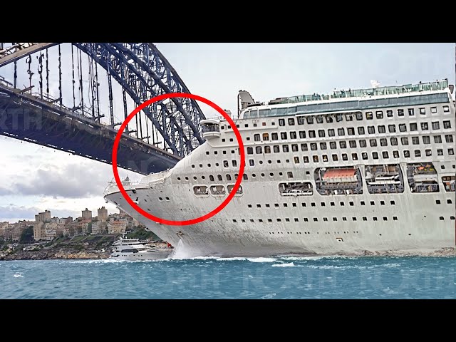 FATAL MISTAKE: LARGE SHIP SMASHING AND CRASHING INTO BRIDGE, Then This Happened
