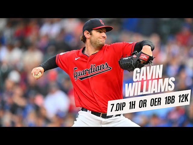 Gavin Williams Pitching Guardians vs Blue Jays | 8/7/23 | MLB Highlights | 12 Strikeout Game