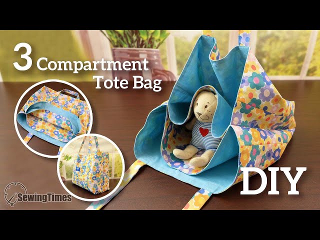 Discover the Secrets of Making a Three-Compartment Tote Bag 😍