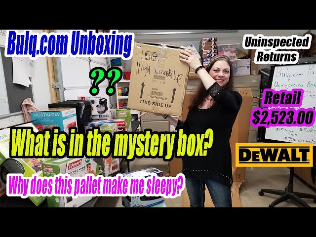 Why am I so Sleepy with this Pallet unboxing? Bulq.com High Value Mystery box? What is it?