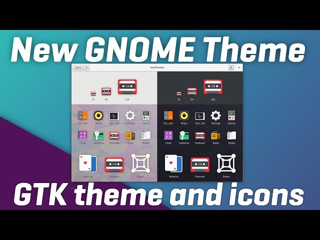 New GNOME GTK theme and icons: first preview of what's coming !