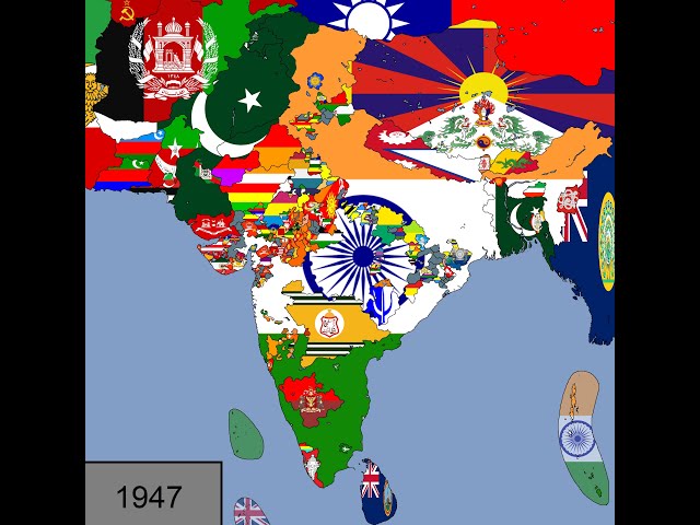 The History of India in Flags: 1320-2023