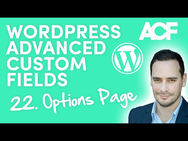 Options Page - WordPress Advanced Custom Fields for Beginners (22)