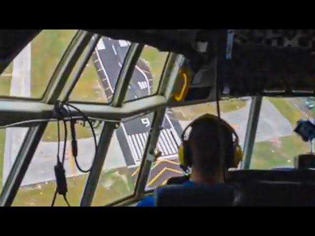 Crazy Pilot Nosedives for Runway