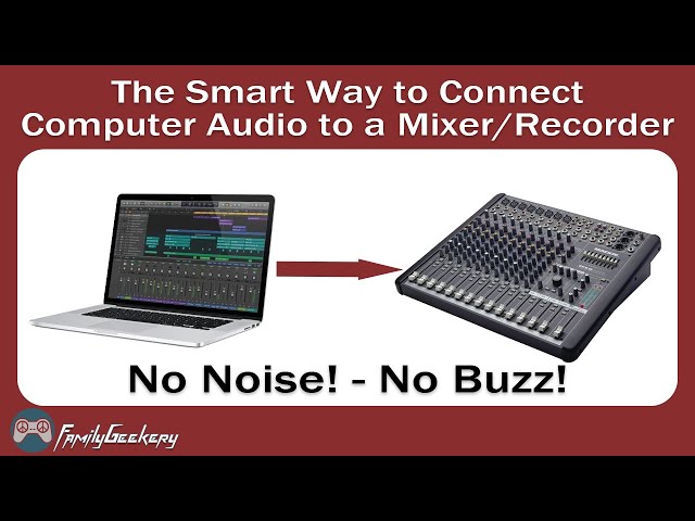 How to Connect a Laptop or PC to an Audio Mixer for Streaming / Recording