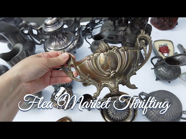 Thrifting at French Flea Market +Haul # 66 | Learning from Experienced Sellers | Antiques & Brocante
