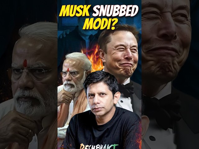 Elon Musk Snubbed Narendra Modi?! India vs China | #tesla #elonmusk #elections2024 #narendramodi