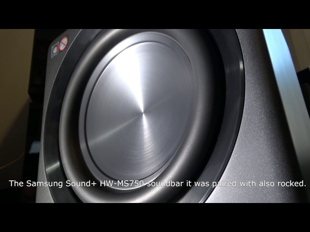 Samsung Sound+ SWA-W700 Wireless Subwoofer and HW-MS750 Soundbar - Bass Test
