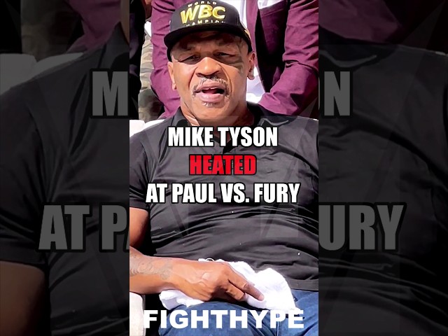 MIKE TYSON BURNIN' UP WATCHING HEATED JAKE PAUL VS. TOMMY FURY FINAL FACE OFF