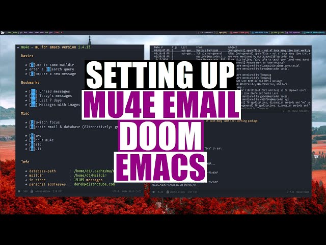 Setting Up The Mu4e Email Client In Doom Emacs