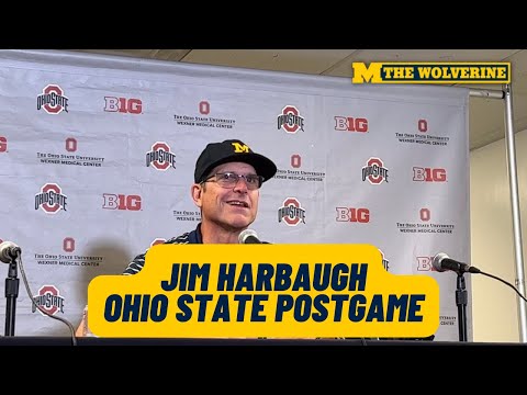 Jim Harbaugh Postgame Press Conference: Ohio State | 'So Proud Of Them' | Michigan Football 45-23