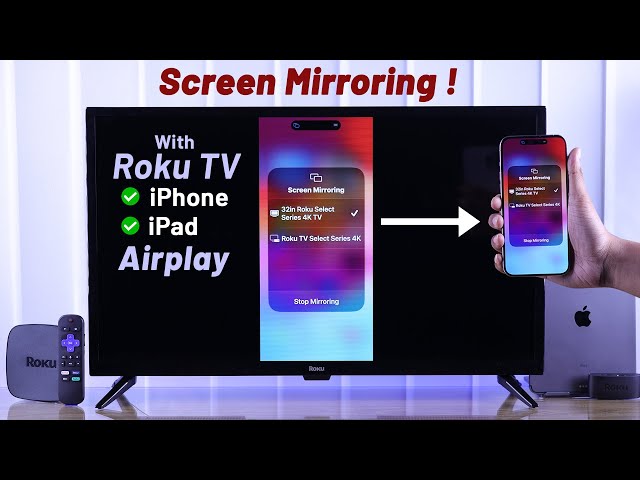 How to Screen Mirror iPhone/iPad to Roku TV! [Using Airplay]