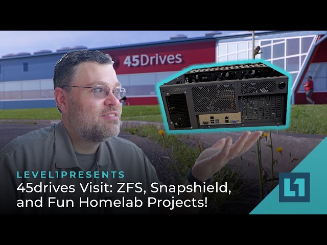 45drives Visit: ZFS, Snapshield Ransomware Protection, and Fun Homelab Projects!