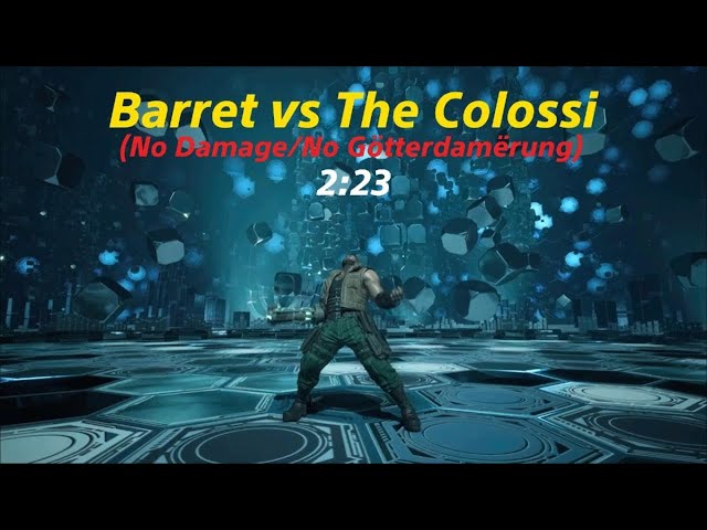 FFVII Rebirth - Legendary Bout: Barret vs The Colossi (No Damage/No Götterdamërung)