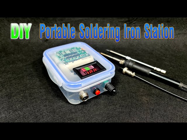How to make a Portable Soldering Iron Station with plastic box
