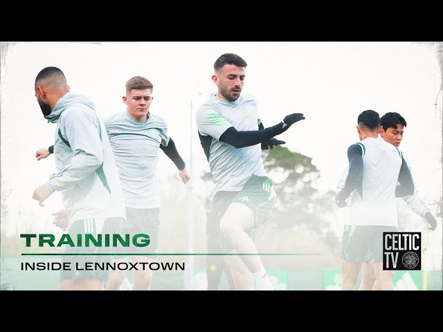 Celtic Training: The Bhoys prepare for St Mirren tomorrow in Paradise (12/04/24)