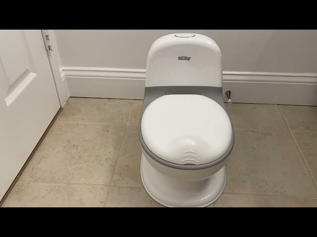 Nuby My Real Potty Training Toilet Review, Realistic, Easy Cleaning Potty Training Toilet!