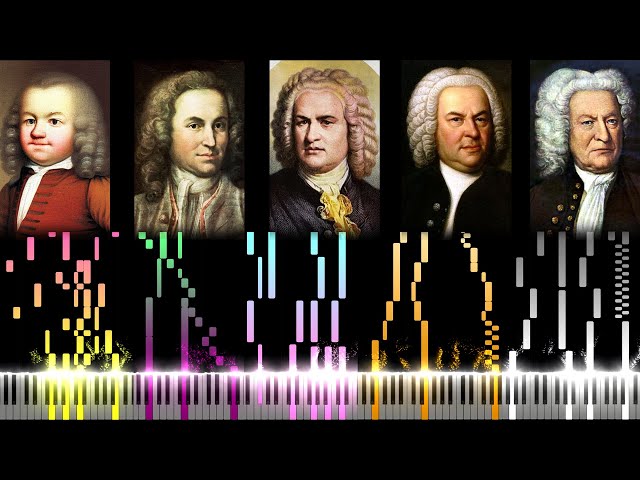 The Evolution of Bach's Music (From 10 to 65 Years Old)