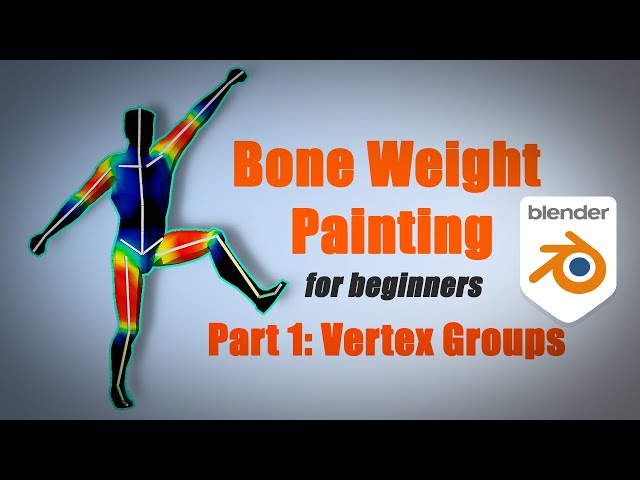[Blender] Character Weight Paint: #1 Vertex Groups (beginner tutorial)