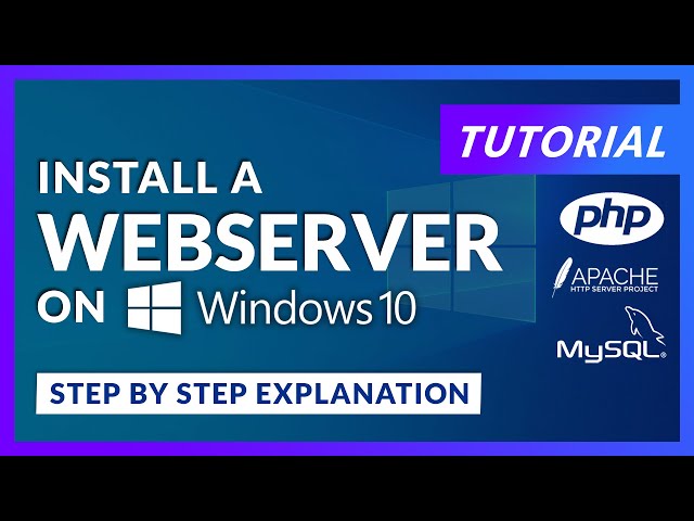 Install Full Webserver On Windows 10 | Apache PHP 8.0 MySQL