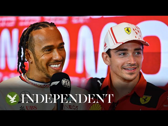 F1's Charles Leclerc drops huge hint about Lewis Hamilton's potential Ferrari future