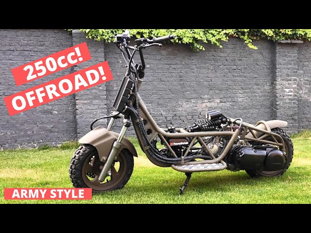 How to build a DIY 250cc off road scooter start to finish