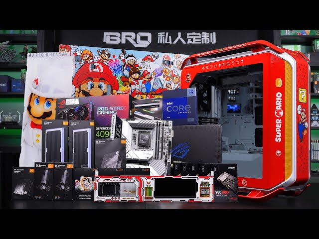 「BRO」4K PC Build Cooler Master C700M Super Mario Theme.酷冷至尊C700M 超级马里奥.#pcbuild #supermario