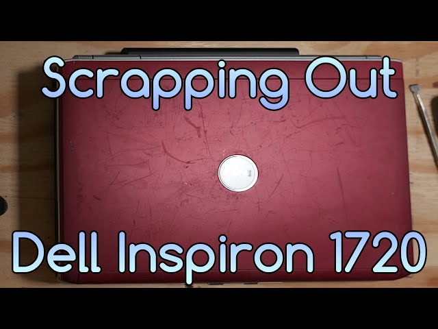 Scrapping Out a Red Dell Inspiron 1720 for Parts (2022-09-30 @ 16:00 EDT) - Jody Bruchon Tech