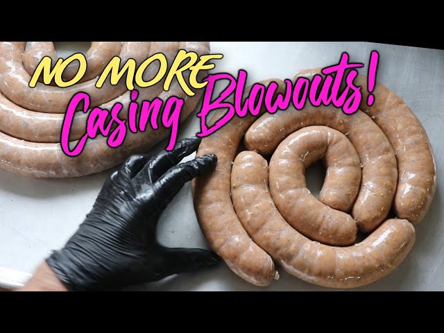 How to Stuff & Link your sausage - Reduce Casing Blowouts
